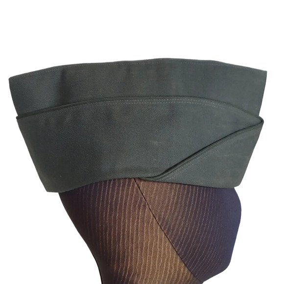 Vintage Olive Green Army Private‎ Hat - Picture 3 of 16